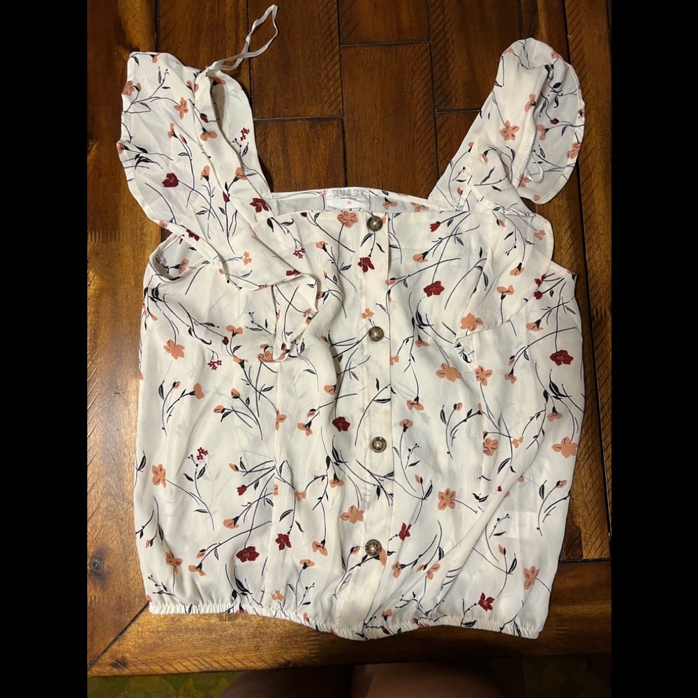 Floral tank, NWOT